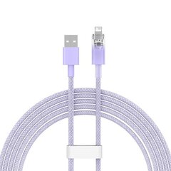 Fast Charging cable Baseus USB-A to Lightning  Explorer Series 2m, 2.4A (purple) цена и информация | Кабели для телефонов | kaup24.ee