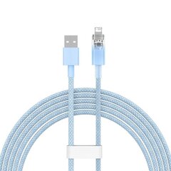 Fast Charging cable Baseus USB-A to Lightning  Explorer Series 2m, 2.4A (blue) цена и информация | Кабели для телефонов | kaup24.ee