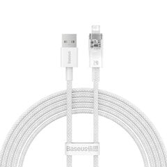 Fast Charging cable Baseus USB-A to Lightning  Explorer Series 2m, 2.4A (white) цена и информация | Borofone 43757-uniw | kaup24.ee