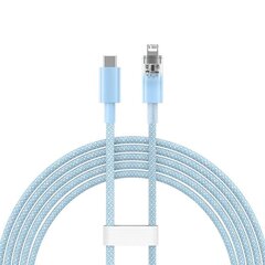 Fast Charging cable Baseus USB-C to Lightning  Explorer Series 2m, 20W (blue) цена и информация | Кабели для телефонов | kaup24.ee