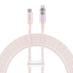 Fast Charging cable Baseus USB-A to Lightning Explorer Series 2m 20W (pink) цена и информация | Кабели для телефонов | kaup24.ee