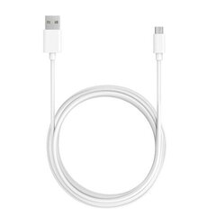 Cable - USB to Micro USB - WHITE (fast charge) цена и информация | Кабели для телефонов | kaup24.ee
