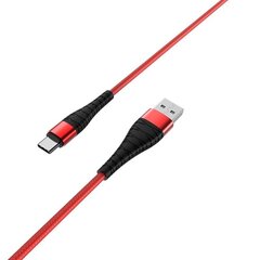 Borofone Cable BX32 Munificent - USB to Lightning - 2,4A 1 metre red цена и информация | Кабели для телефонов | kaup24.ee