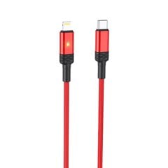 Borofone Cable BU30 Lynk Smart power-off - Type C to Lightning - PD 20W 1,2 metres red цена и информация | Кабели для телефонов | kaup24.ee