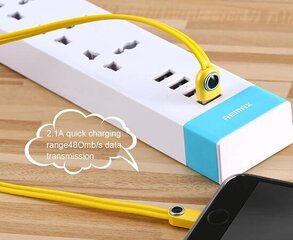 REMAX Cable Lemen RC-101m - USB to Micro USB - White цена и информация | Кабели для телефонов | kaup24.ee