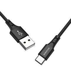 Borofone Cable BX20 Enjoy - USB to Type C - 2A 1 metre black цена и информация | Кабели для телефонов | kaup24.ee