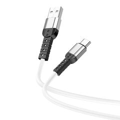 Borofone Cable BX64 Special Silicone - USB to Type C - 3A 1 metre black цена и информация | Кабели для телефонов | kaup24.ee