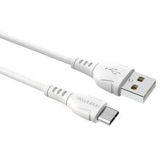 Borofone Cable BX51 Triumph - USB to Micro USB - 2,4A 1 metre white цена и информация | Кабели для телефонов | kaup24.ee