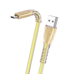 Borofone Cable BU31 Clear Shadow Jelly - USB to Micro USB - 2,4A 1 metre gold цена и информация | Кабели для телефонов | kaup24.ee