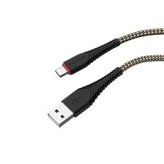 Borofone Cable BX25 Powerful - USB to Micro USB - 2,4A 1 metre white цена и информация | Кабели для телефонов | kaup24.ee