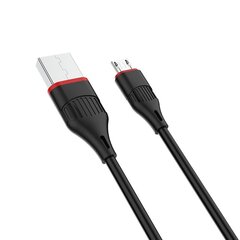 Borofone Cable BX17 Enjoy - USB to Micro USB - 2A 1 metre black цена и информация | Кабели для телефонов | kaup24.ee