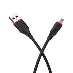 Borofone Cable BX17 Enjoy - USB to Micro USB - 2A 1 metre black цена и информация | Кабели для телефонов | kaup24.ee