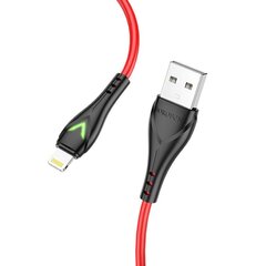 Borofone Cable BX65 Bright - USB to Lightning - 2A 1 metre red цена и информация | Кабели для телефонов | kaup24.ee