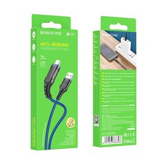 Borofone Cable BX67 - USB to Micro USB - 2,4A 1 metre blue цена и информация | Кабели для телефонов | kaup24.ee