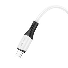 Borofone Cable BX79 - USB to Micro USB - 2,4A 1 metre white цена и информация | Кабели для телефонов | kaup24.ee