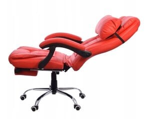 Регулируемый офисный стул Giosedio, красный, с подставкой для ног цена и информация | Офисные кресла | kaup24.ee