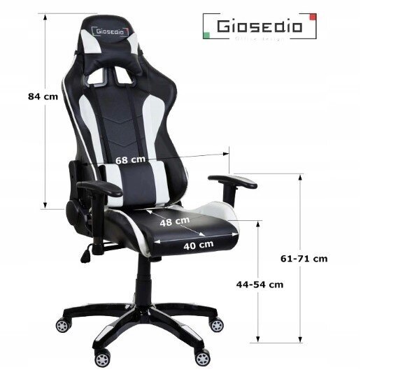 Mänguri tool Giosedio GSA048, must-sinine hind ja info | Kontoritoolid | kaup24.ee