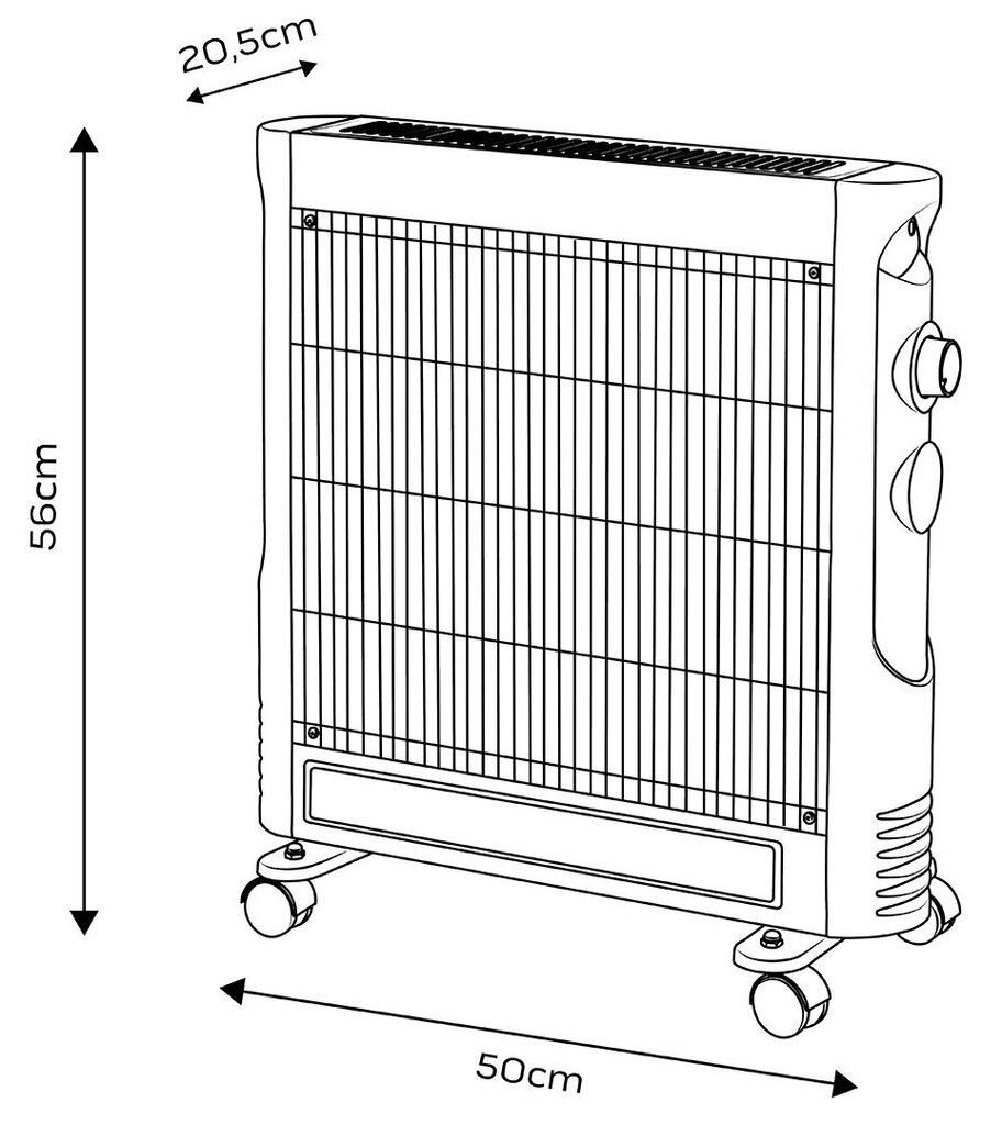 Kvartsist infrapuna kütteseade NEO 90-111, 600/1200 W цена и информация | Küttekehad | kaup24.ee