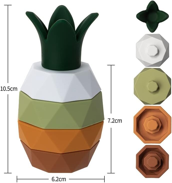 Montessori mänguasi Ananass, silikoonist hind ja info | Imikute mänguasjad | kaup24.ee