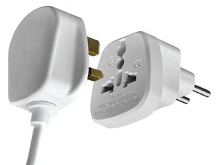 Pistiku adapter, adapter pistikupesale UK, Eurole hind ja info | Lülitid ja pistikupesad | kaup24.ee