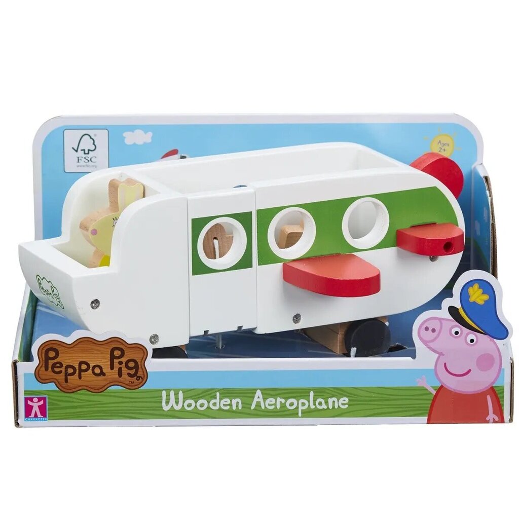 Puidust lennuk Peppa Pig hind ja info | Poiste mänguasjad | kaup24.ee