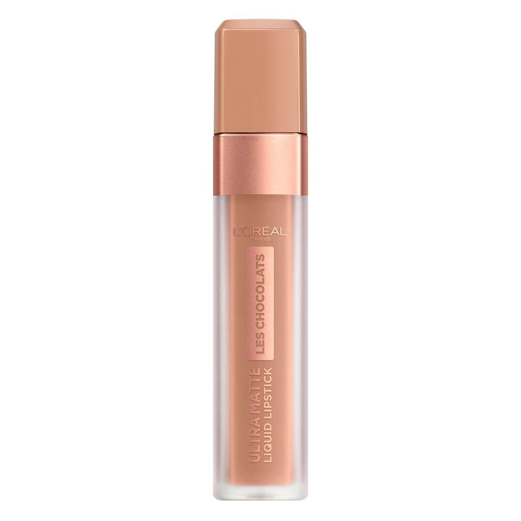 Vedel huulepulk L'Oreal Paris Les Chocolats Ultra Matte 7.6 ml, 844 Sweet Tooth hind ja info | Huulepulgad, -läiked, -palsamid, vaseliin | kaup24.ee