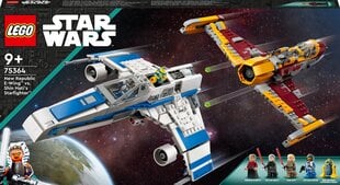 75364 LEGO® Star Wars E-wing™ Новой Республики против истребителя Шин Хати™ цена и информация | Конструкторы и кубики | kaup24.ee