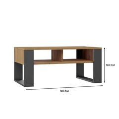 Кофейный столик Modern 2P, коричневый/серый цвет цена и информация | Журнальные столики | kaup24.ee