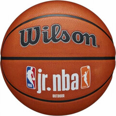 Баскетбольный мяч Wilson JR NBA Fam Logo 5 Синий цена и информация | Баскетбольные мячи | kaup24.ee