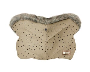 Vankrikindad KikkaBoo Luxury Fur Dots, Beige цена и информация | Аксессуары для колясок | kaup24.ee