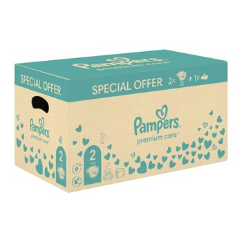 Mähkmed Pampers Premium Care, suurus 2 4-8 kg, 136 tk. + Kingitus Harmonie Aqua 48 salvrätikud väikelastele hind ja info | Mähkmed | kaup24.ee