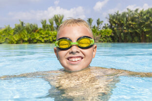 Очки для плавания Bestway, желтые цена и информация | Очки для плавания | kaup24.ee