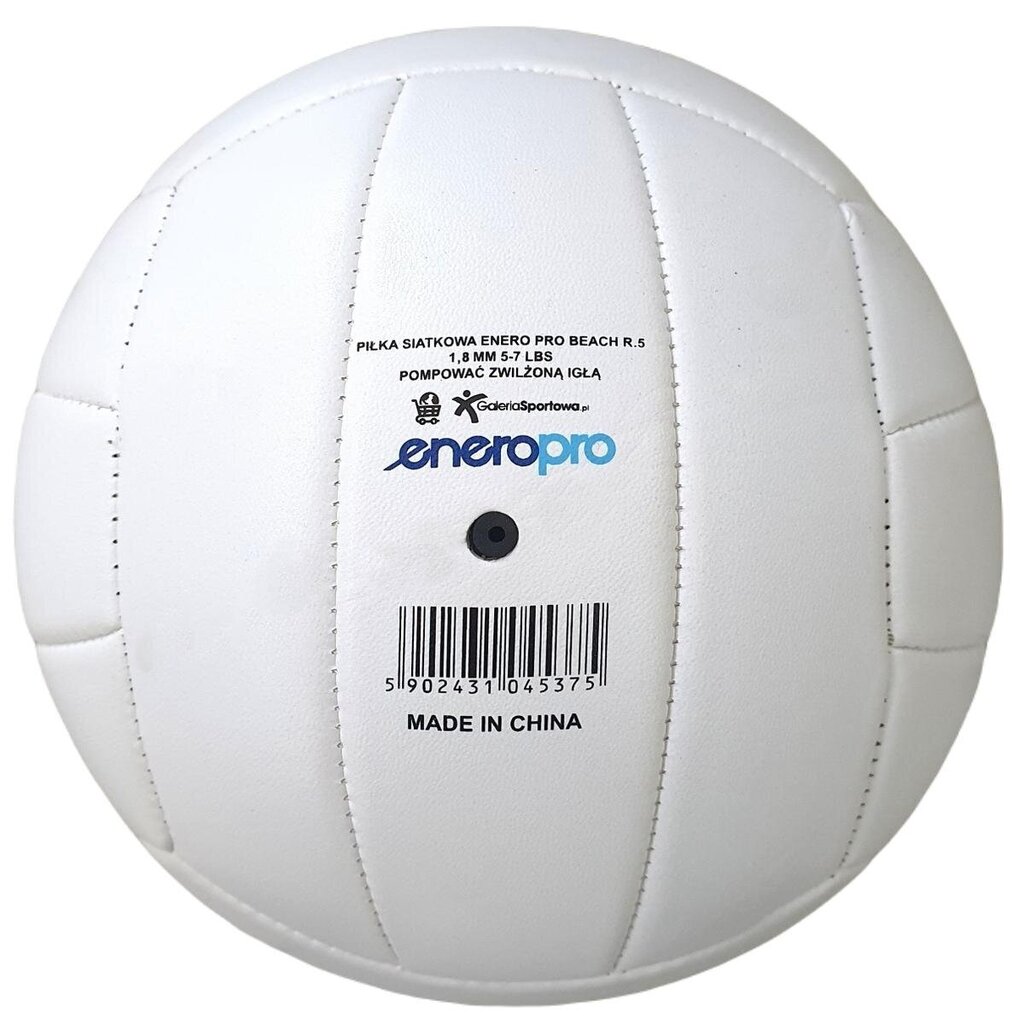 Rannavõrkpalli pall Enero Pro, valge hind ja info | Võrkpalli pallid | kaup24.ee
