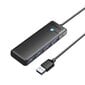 Orico PAPW4A-U3-015-BK-EP цена и информация | USB jagajad, adapterid | kaup24.ee