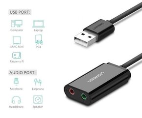 Ugreen US205 цена и информация | Адаптеры и USB-hub | kaup24.ee