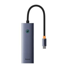 4in1 Hub Baseus  UltraJoy USB-C do USB 3.0 (space grey) цена и информация | Адаптеры и USB-hub | kaup24.ee