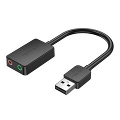 Внешняя звуковая карта USB 2.0 Vention CDYB0 2-портовая, 0.15 м цена и информация | Адаптеры и USB-hub | kaup24.ee