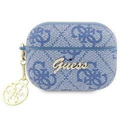 Guess GUAP2G4GSMB AirPods Pro 2 cover blue|blue 4G Charm Collection цена и информация | Аксессуары для наушников | kaup24.ee