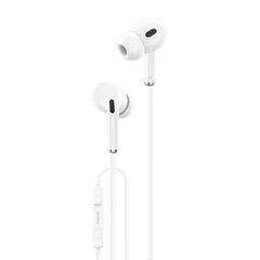 In-ear headphones, wired Foneng T33, mini jack 3.5mm, microphone (white) цена и информация | Наушники | kaup24.ee