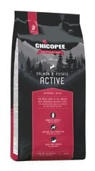 Chicopee Holistic Nature Line äärmiselt aktiivsetele koertele Adult Active Salmon & Potato, 12 kg цена и информация | Сухой корм для собак | kaup24.ee