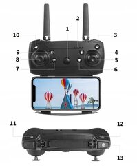 Droon "Memphis", E95 PRO 350 m 1800 mAh hind ja info | Droonid | kaup24.ee