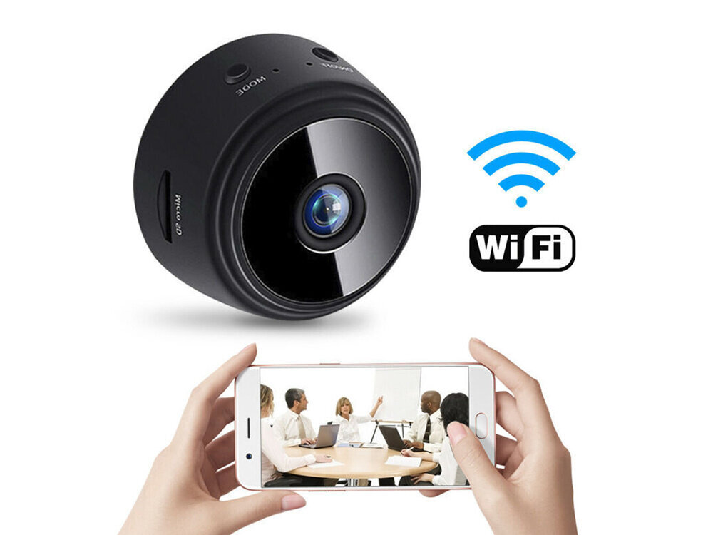 WIFI kaamera mini Full HD, 44x28 mm цена и информация | Seikluskaamerad | kaup24.ee