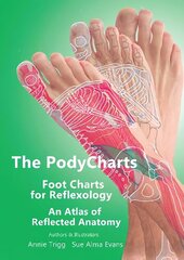 PodyCharts foot charts for reflexology: An atlas of reflected anatomy цена и информация | Самоучители | kaup24.ee