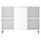 vidaXL vannitoakapp, kõrgläikega valge, 80 x 33 x 60 cm, tehispuit hind ja info | Vannitoakapid | kaup24.ee