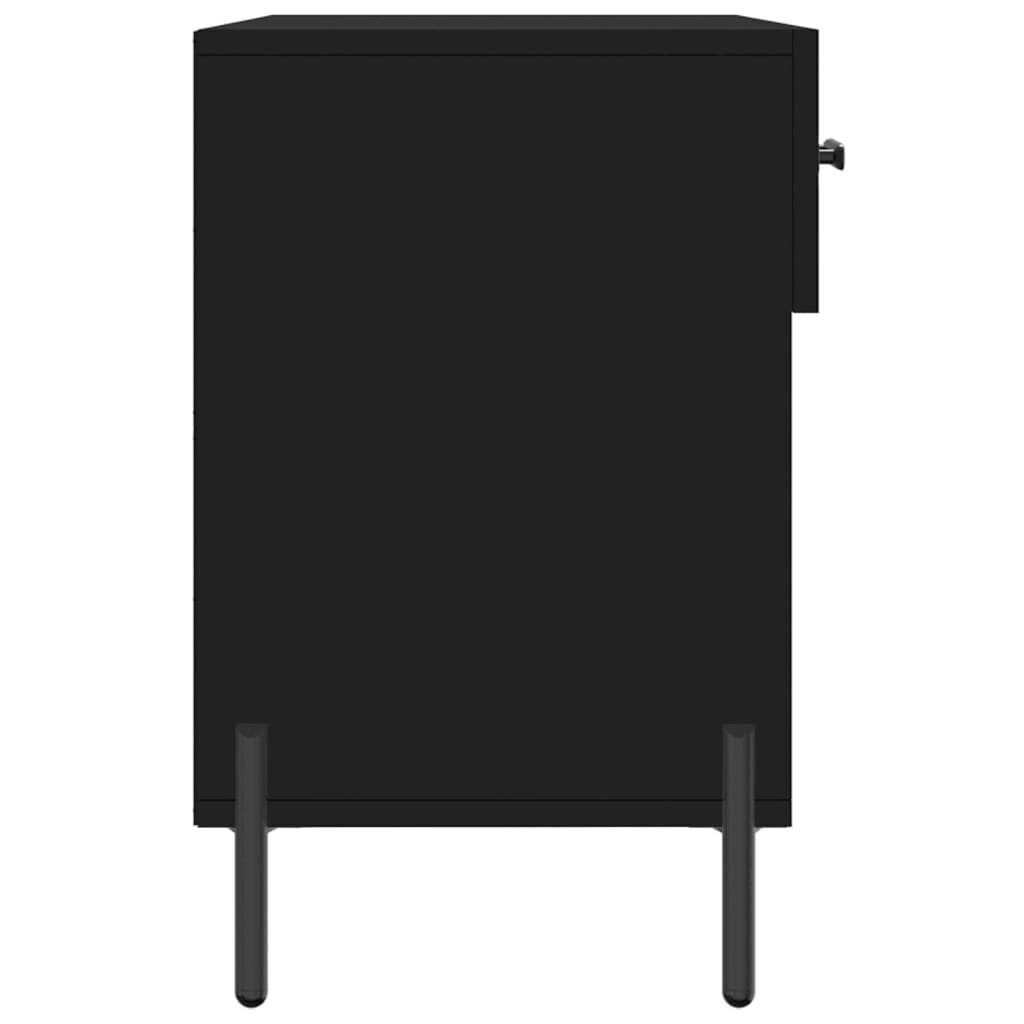vidaXL jalatsipink, must, 102 x 35 x 55 cm, tehispuit hind ja info | Jalatsikapid, jalatsiriiulid | kaup24.ee