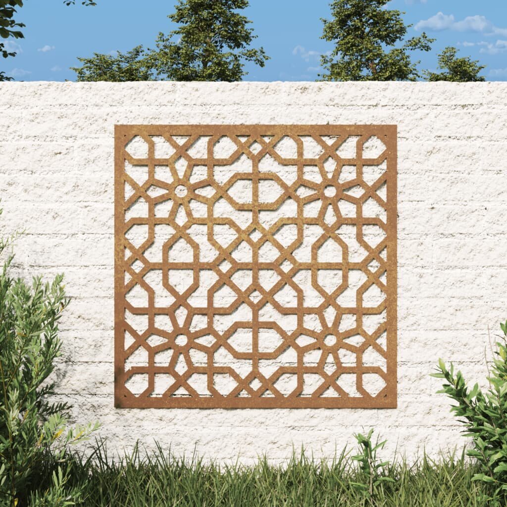 vidaXL aia seinakaunistus, 55 x 55 cm, Corteni teras, mauri disain hind ja info | Sisustuselemendid | kaup24.ee