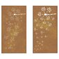 vidaXL aia seinakaunistus, 2 osa, 105x55 cm, Corteni teras lilledisain цена и информация | Sisustuselemendid | kaup24.ee