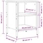 vidaXL jalatsikapp, Sonoma tamm, 38 x 35 x 50 cm, tehispuit hind ja info | Jalatsikapid, jalatsiriiulid | kaup24.ee