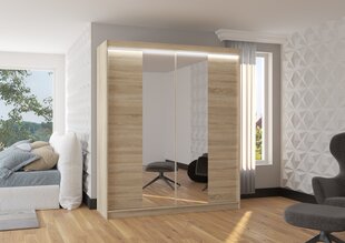 Шкаф ADRK Furniture со светодиодной подсветкой Balance 180, бежевый цвет цена и информация | Шкафы | kaup24.ee