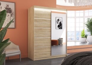 Шкаф ADRK Furniture со светодиодным освещением Limbo 150, бежевый цена и информация | Шкафы | kaup24.ee
